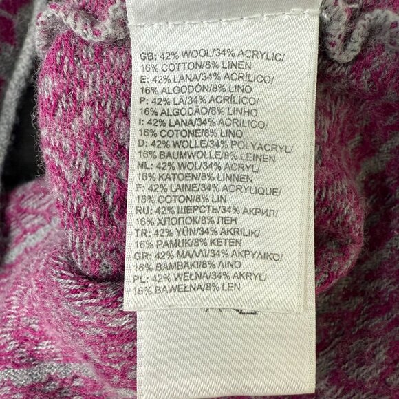 The North Face Knit Wool Blend Pullover Sweater Large Nordic Gray Baby Doll - Picture 9 of 9